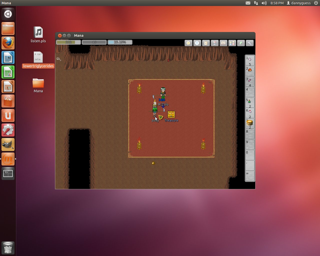 r.zolo aggressively following me and taking kills and keys and itens all over the inner treasure chest area.