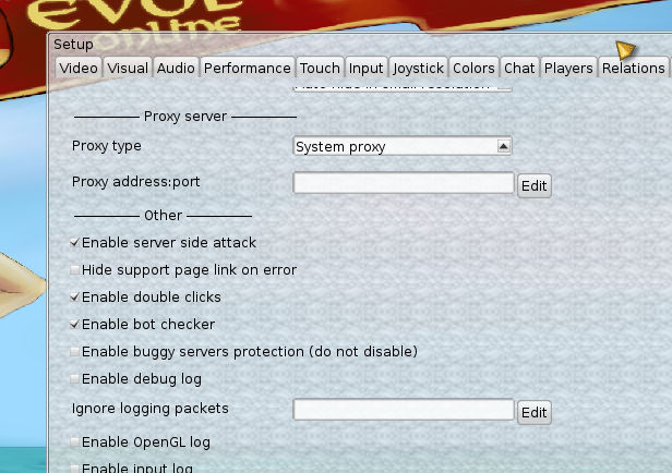 When I quit the client and start it again, the "Buggy Server Protection" option has been disabled.