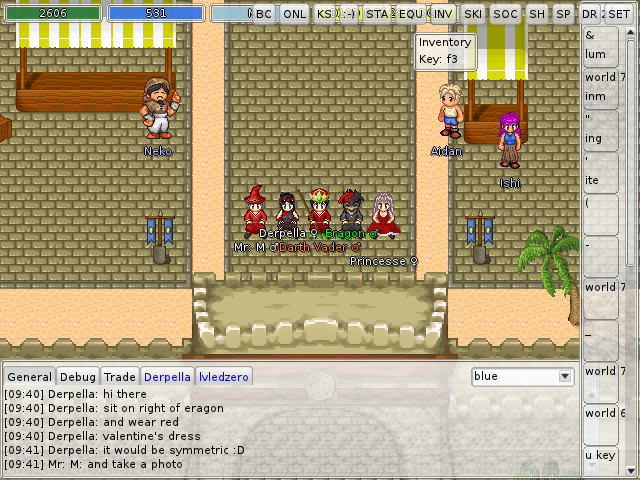 1st screen-shoot ever on first server run