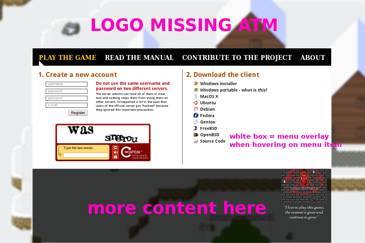 Integrated background picture